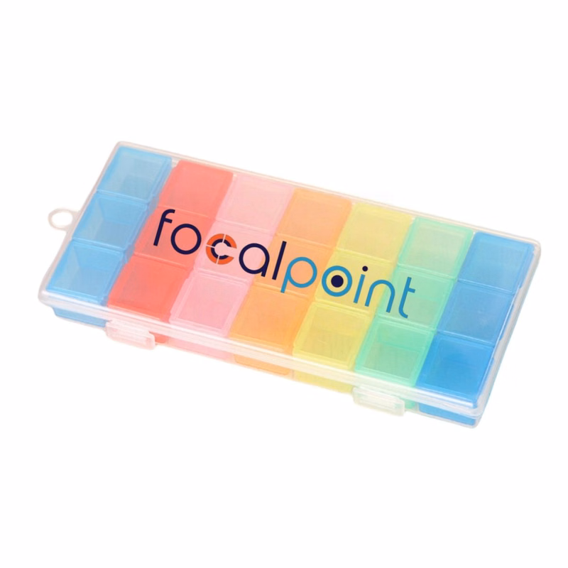 Colorful Portable Weekly Pill Organizer