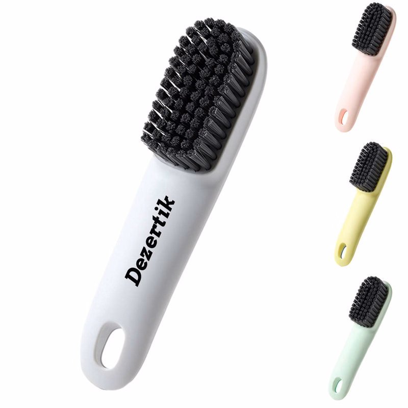 Household long-handled soft-bristled shoe brush