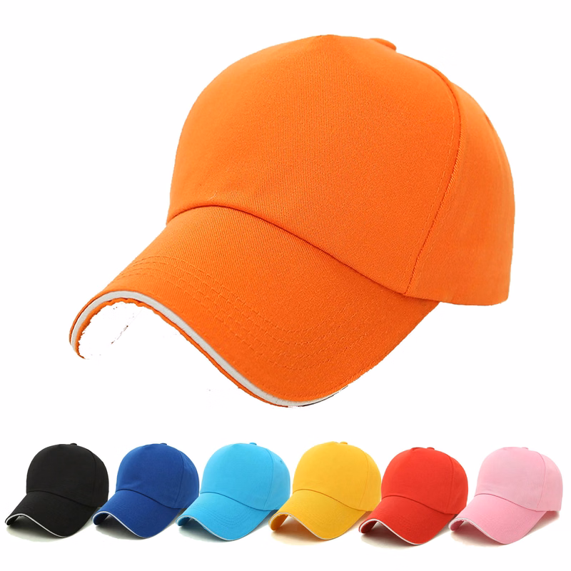 Solid Color Round Top Baseball Cap