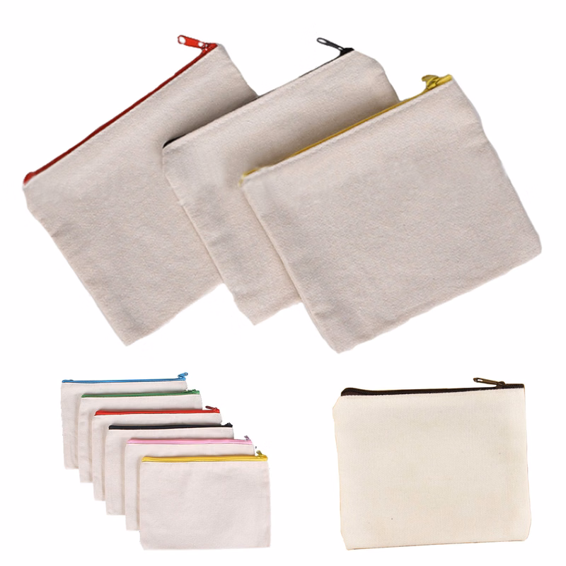 Canvas Zipper Coin Purse