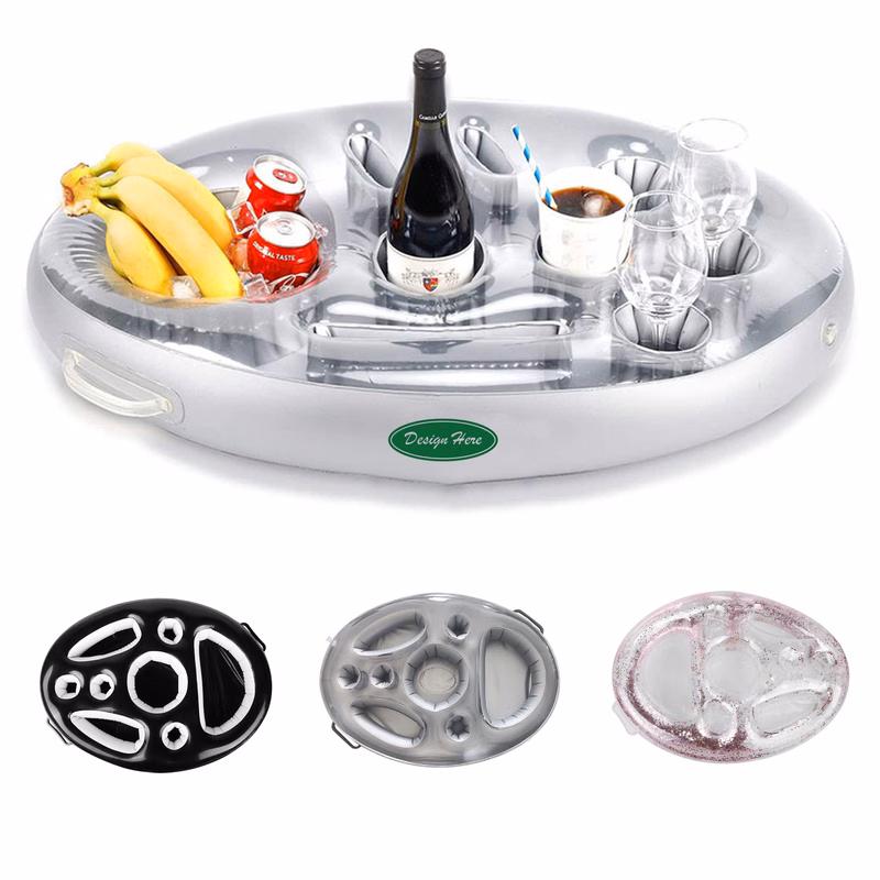 Inflatable Floating Drink & Snack Holder ?C PVC