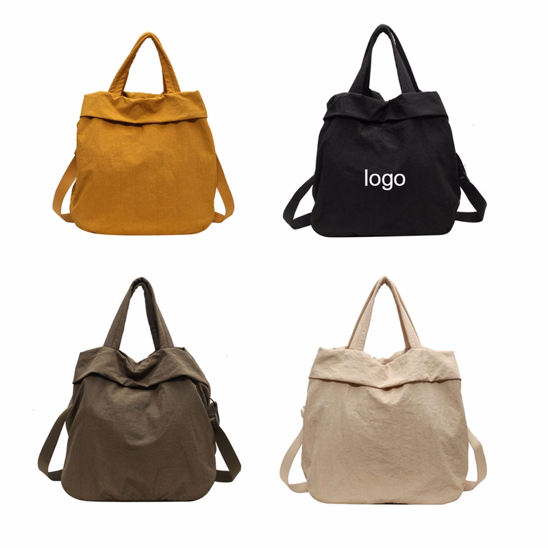 Lightweight nylon women's tote bag