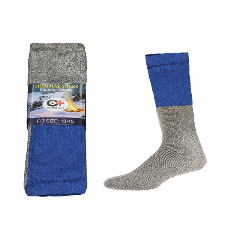 Thermal Socks Royal and Gray Size 10-15