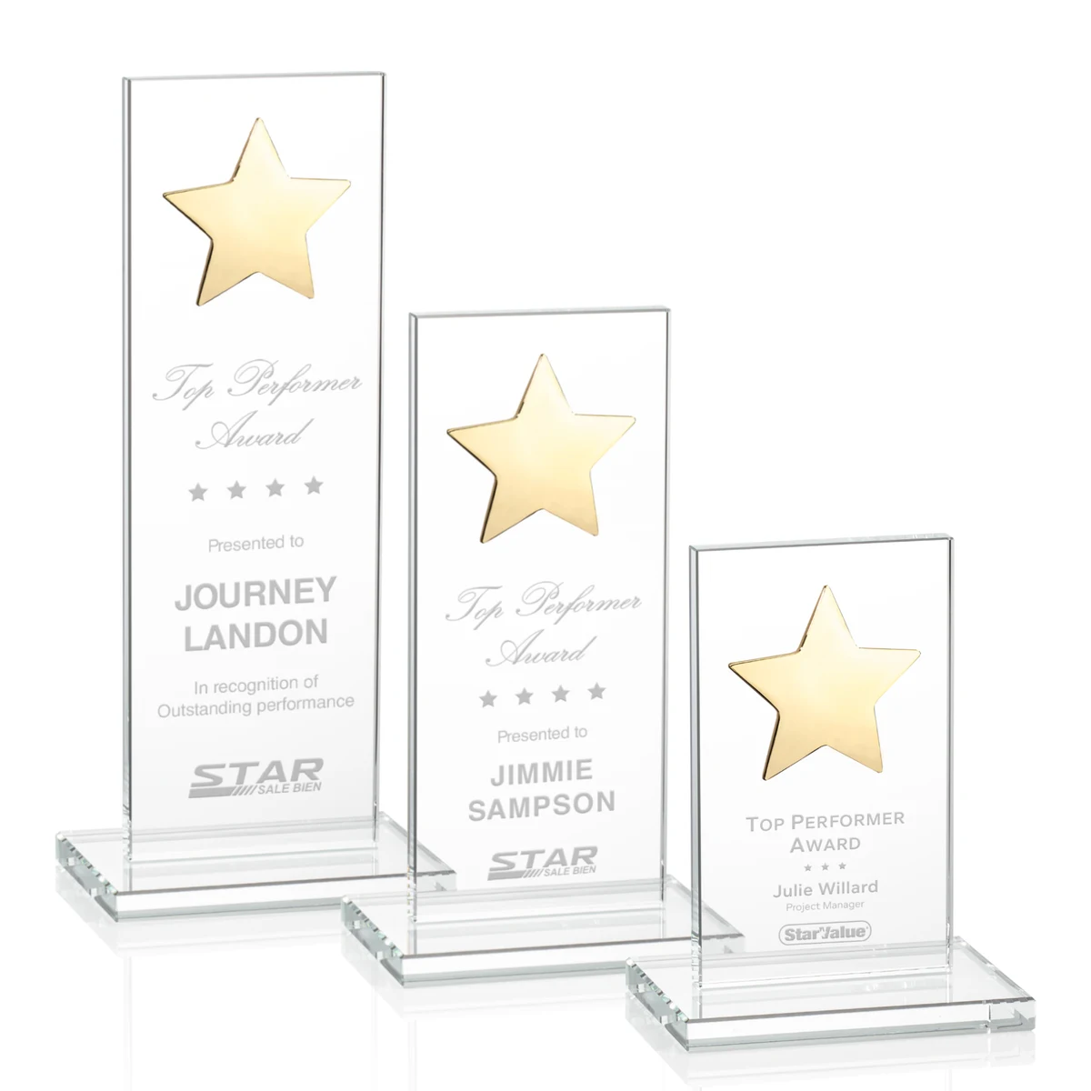 Dallas Star Award - Clear/Gold 1