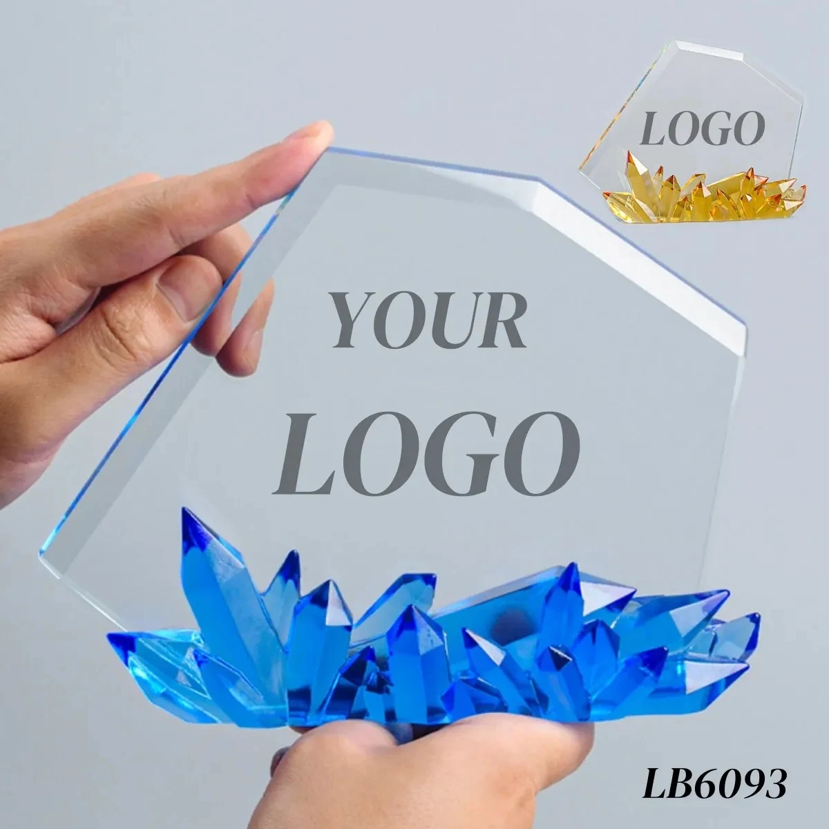 Appreciation Crystal Trophy Award Personalized 1