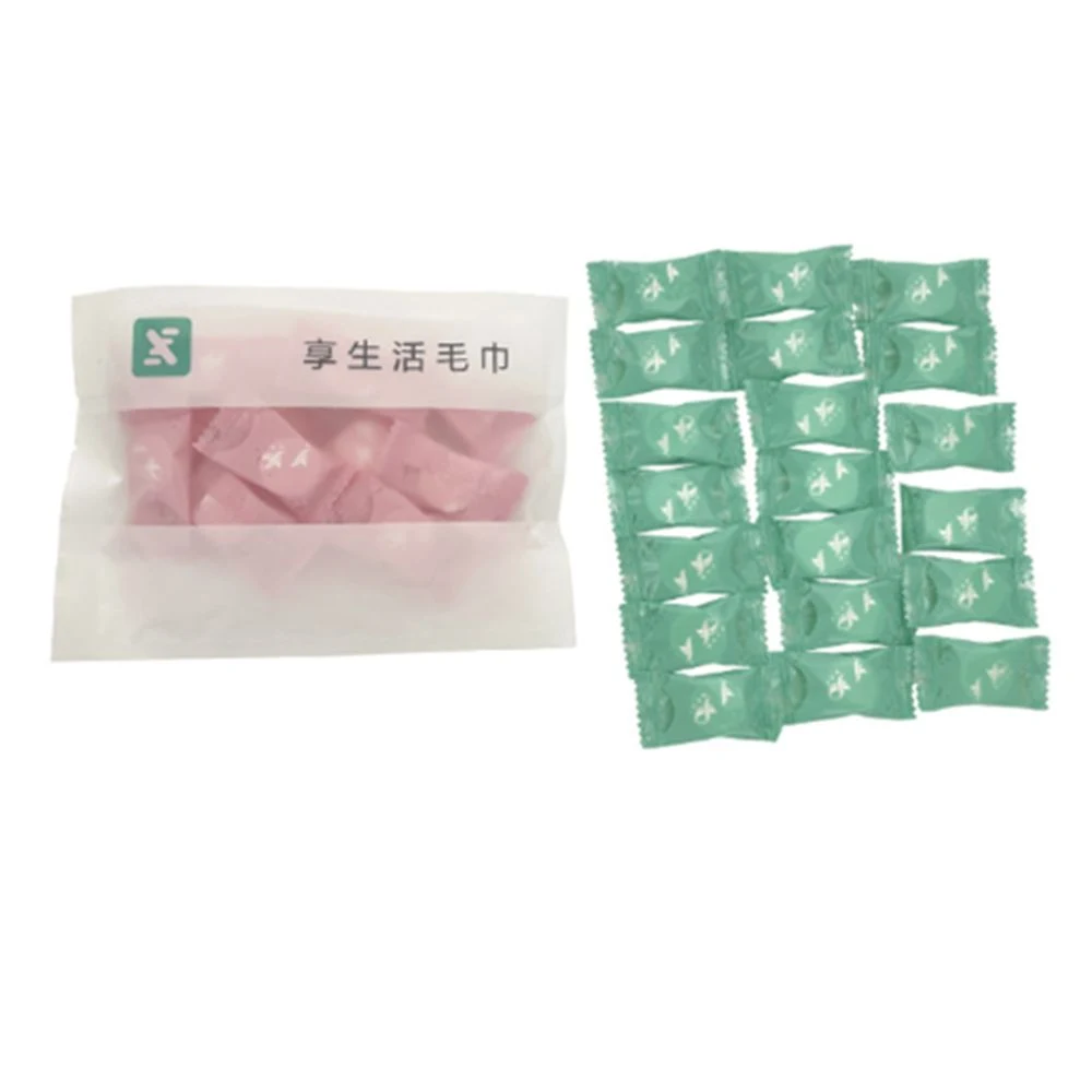 Candy Shaped Compressed Cotton Towel Pack 1