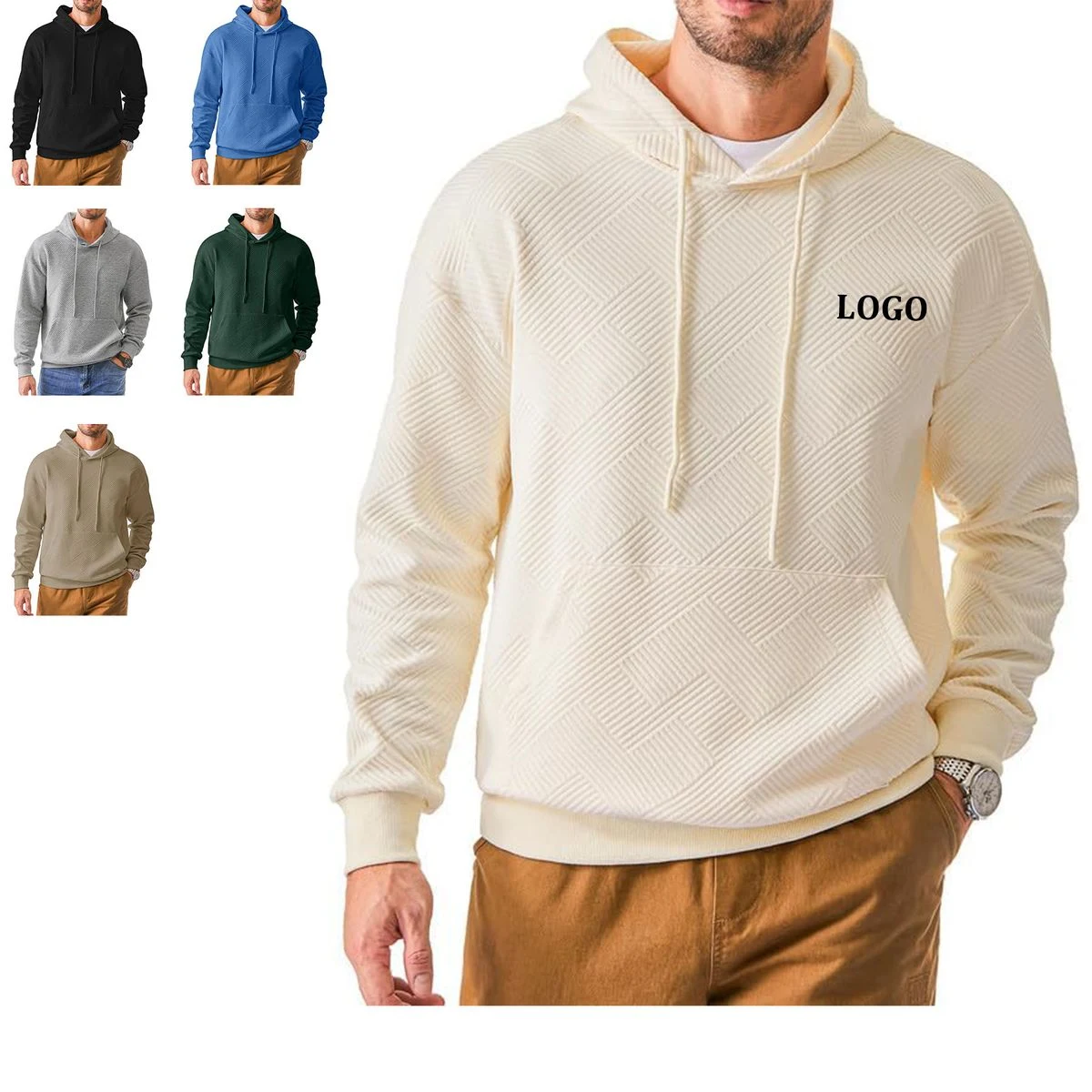 Geometric Texture Men's Hoodies, custom hoodie or sweatshirt with logo imprint 1