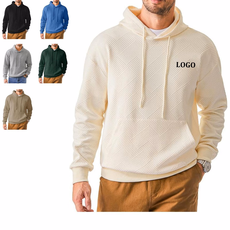 Geometric Texture Men's Hoodies