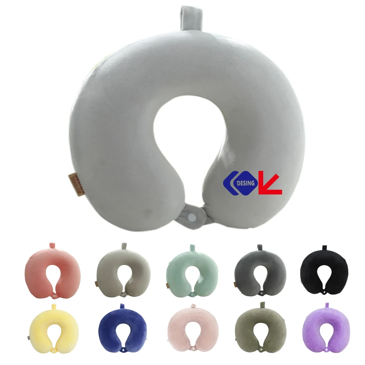 Custom Memory Foam Travel Neck Pillow MOQ 30pcs 1