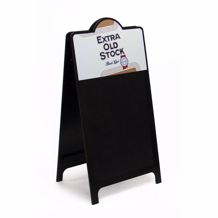 A-frame Chalkboard Sign with Round Top