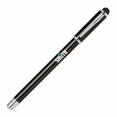 2 in 1 Cap off Ballpoint Pen w/ Stylus and Pen Clip