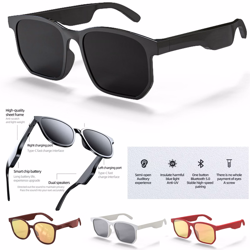 2 in 1 Wireless Folding Sunglasses Speaker