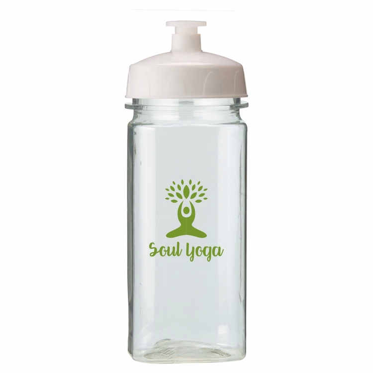 16 Oz. PolySure Squared Up Sports Water Bottle