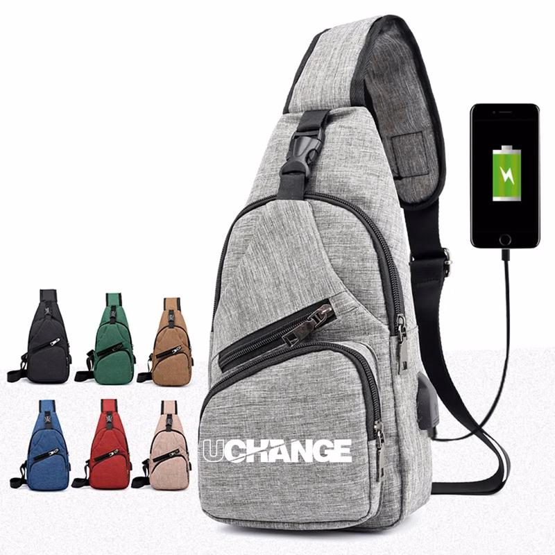 Versatile USB Charging Crossbody Sling Bag For Travel Sport