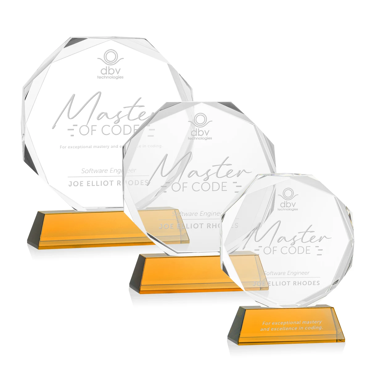 Acadian Award on Newhaven Base - Amber 1