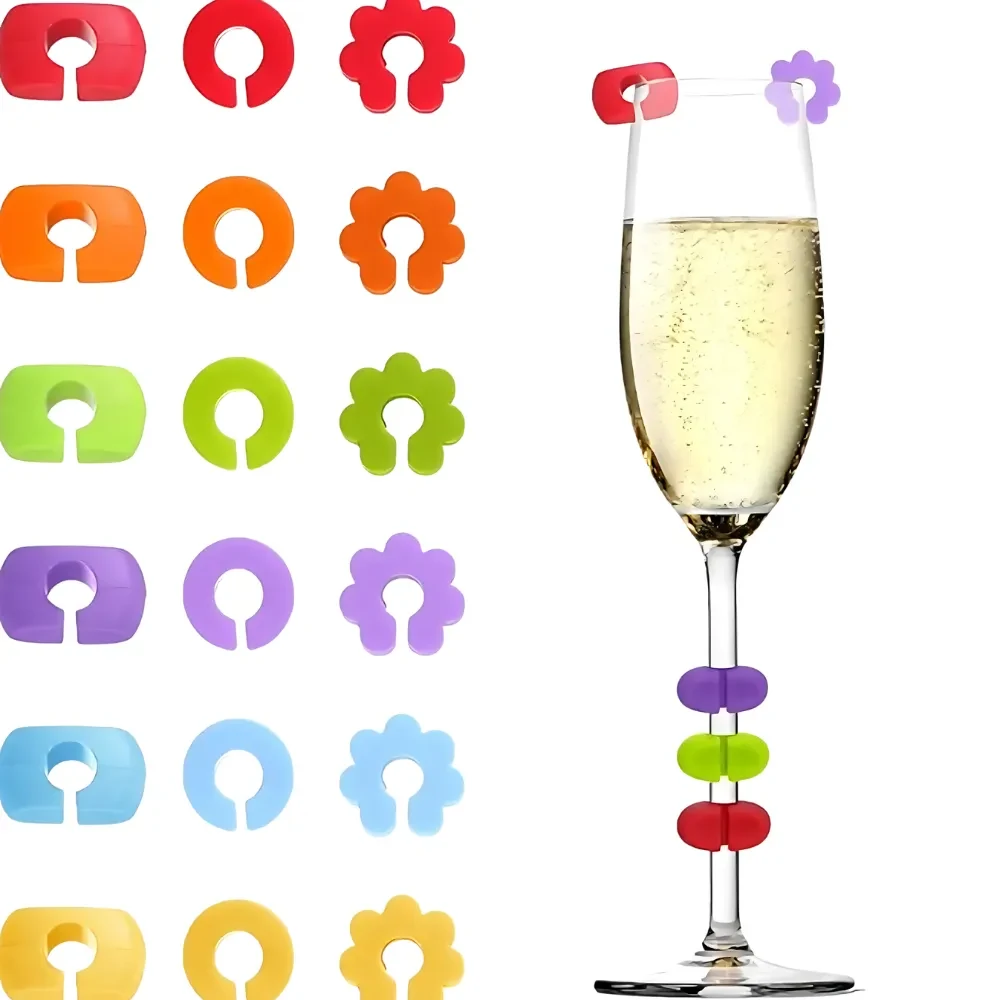 Custom Molded Silicone Wine Charms 1