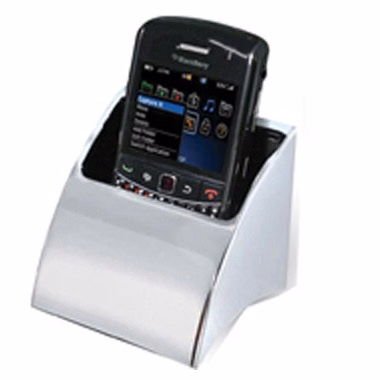 Silver Desktop Smartphone Holder