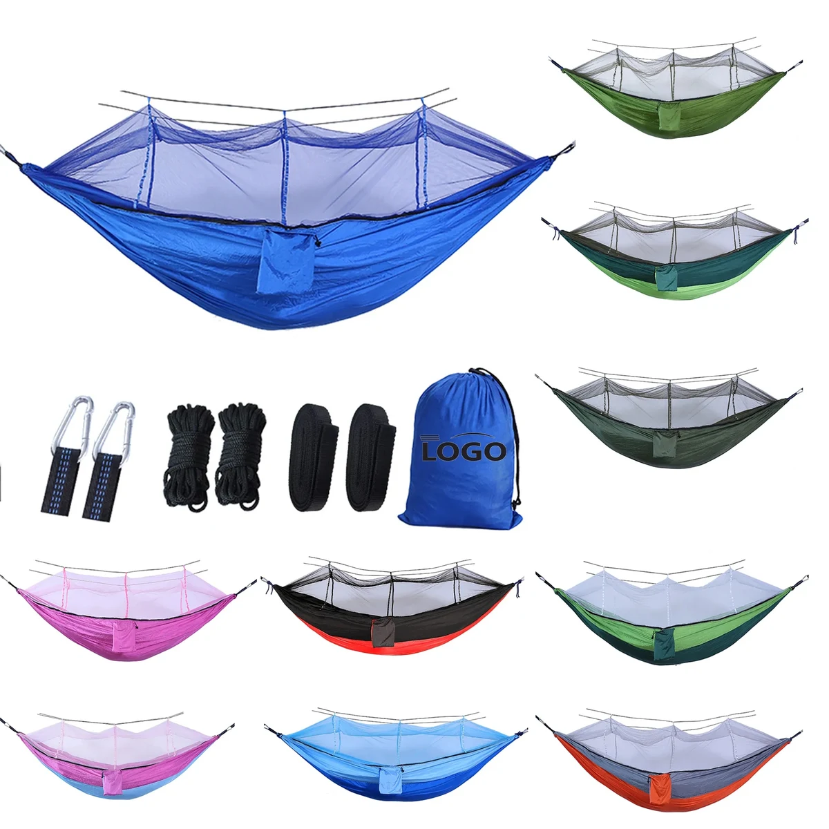 Canvas Durable Camping Hammock With Mosquito Net 1