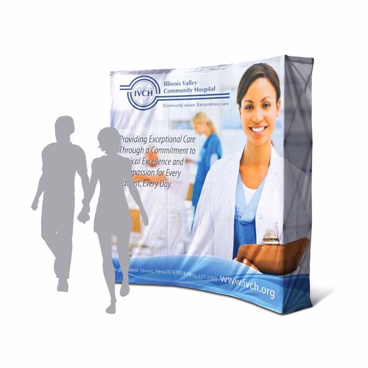 8x8 Curved Pop-Up Wall Display