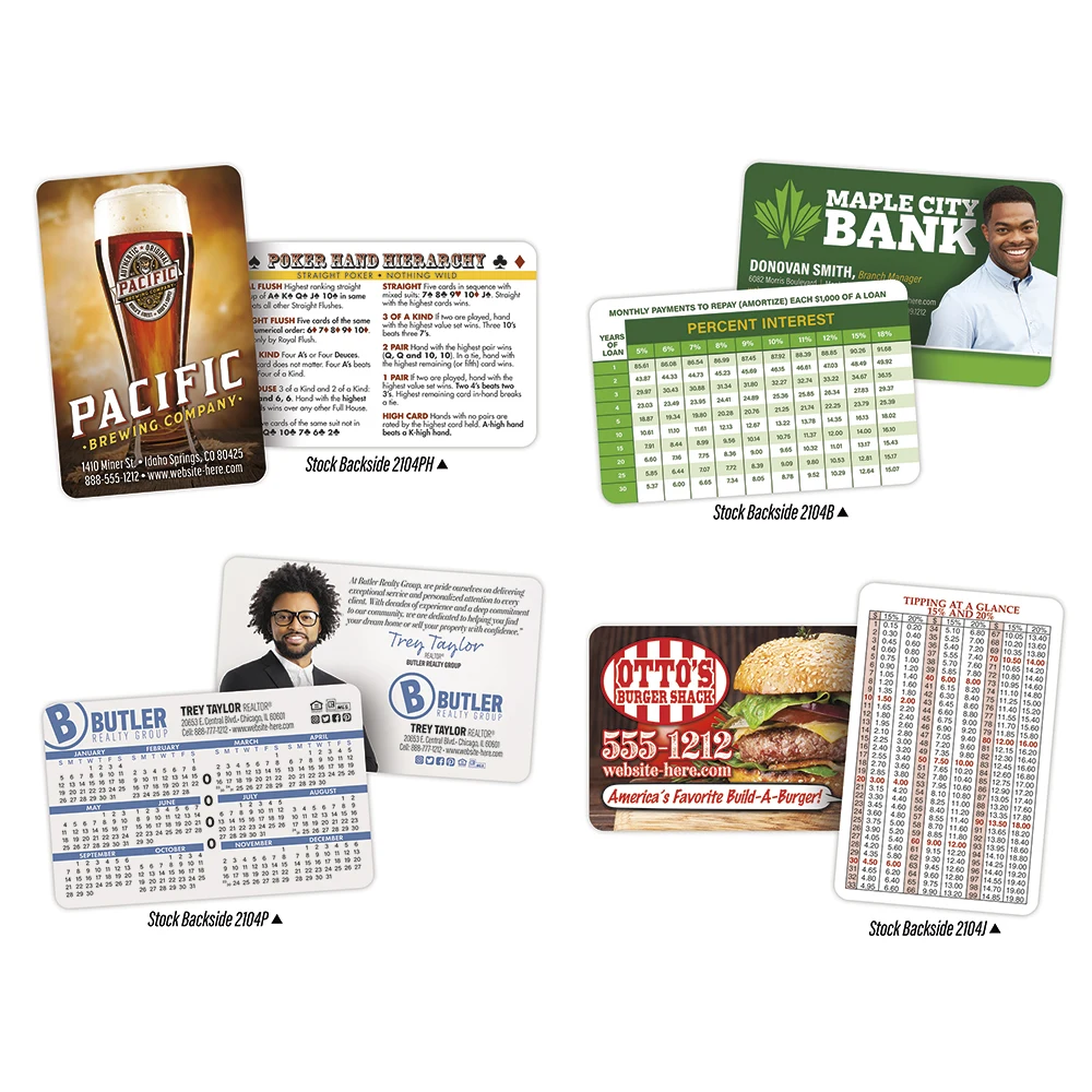 Laminated Plastic Wallet Card - 3.5x2.25 (2-Sided) - 14 pt. 1