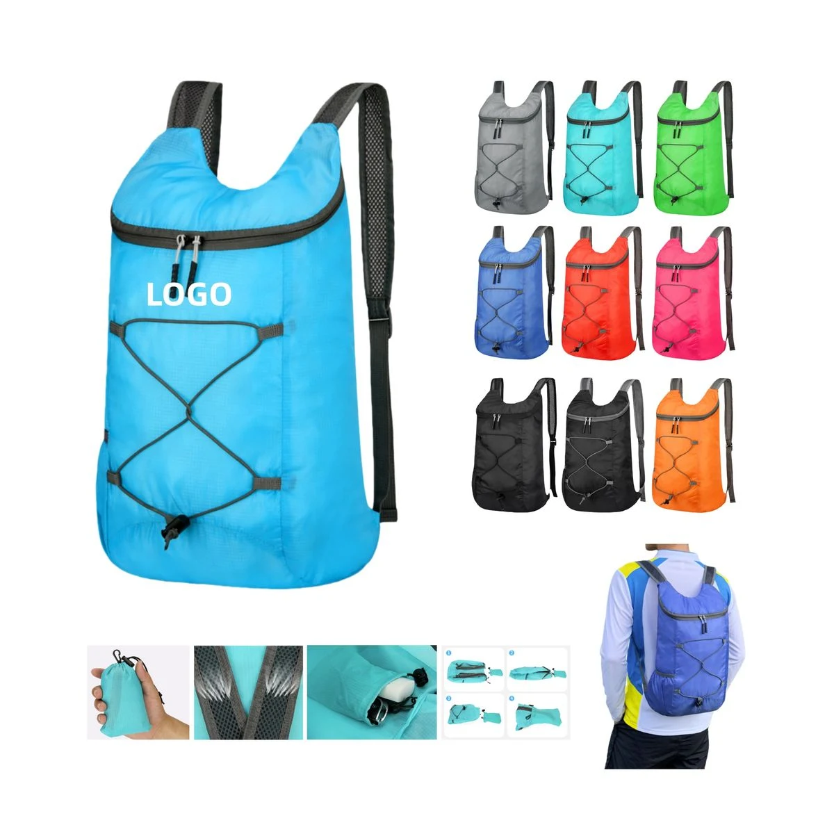 Padded Strap Adjustable Outdoor Daypack 1