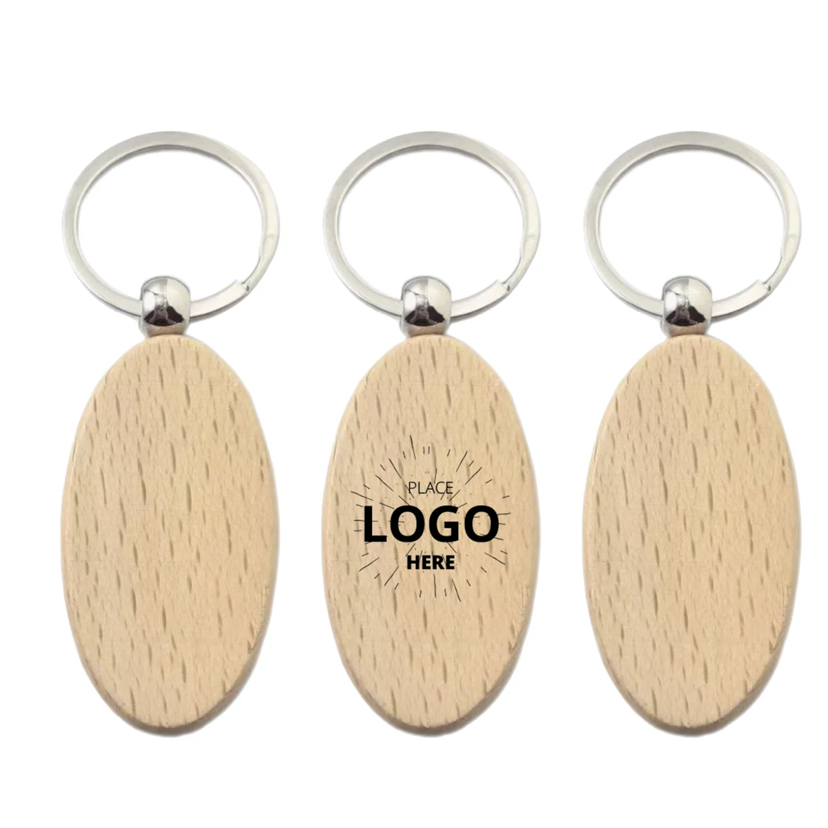Oval Wooden Key Holder 1