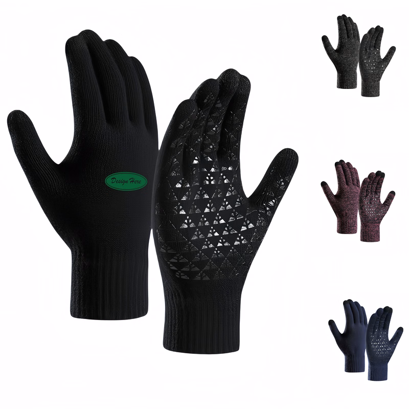 Touchscreen-Compatible Anti-Slip Winter Gloves