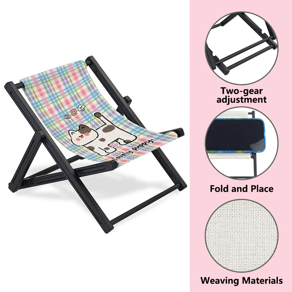Mini Beach Chair Phone Stand Holder for Desktop Display 1