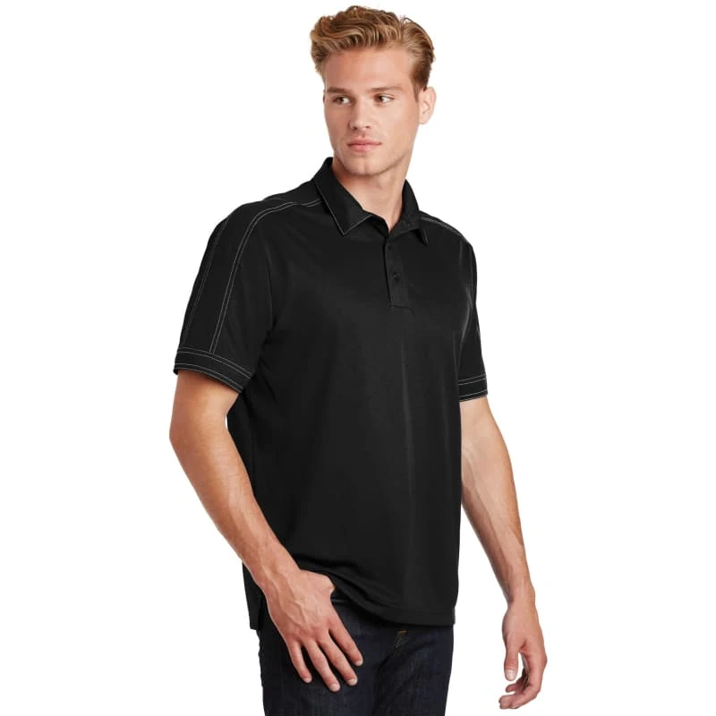 Sport-Tek Contrast Stitch Micropique Sport-Wick Polo. 1