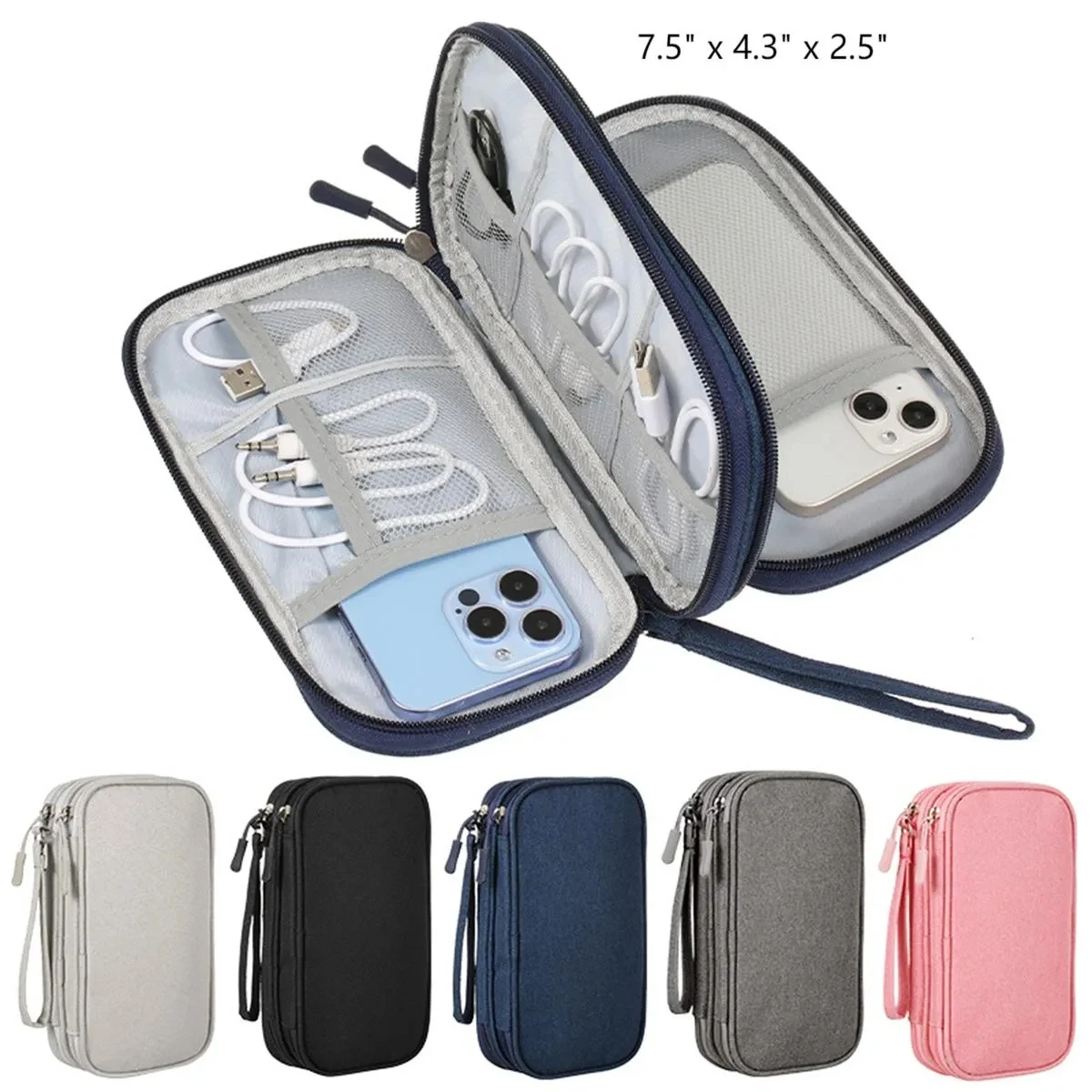 Electronic Accessories Organizer Travel Cable Bag 1