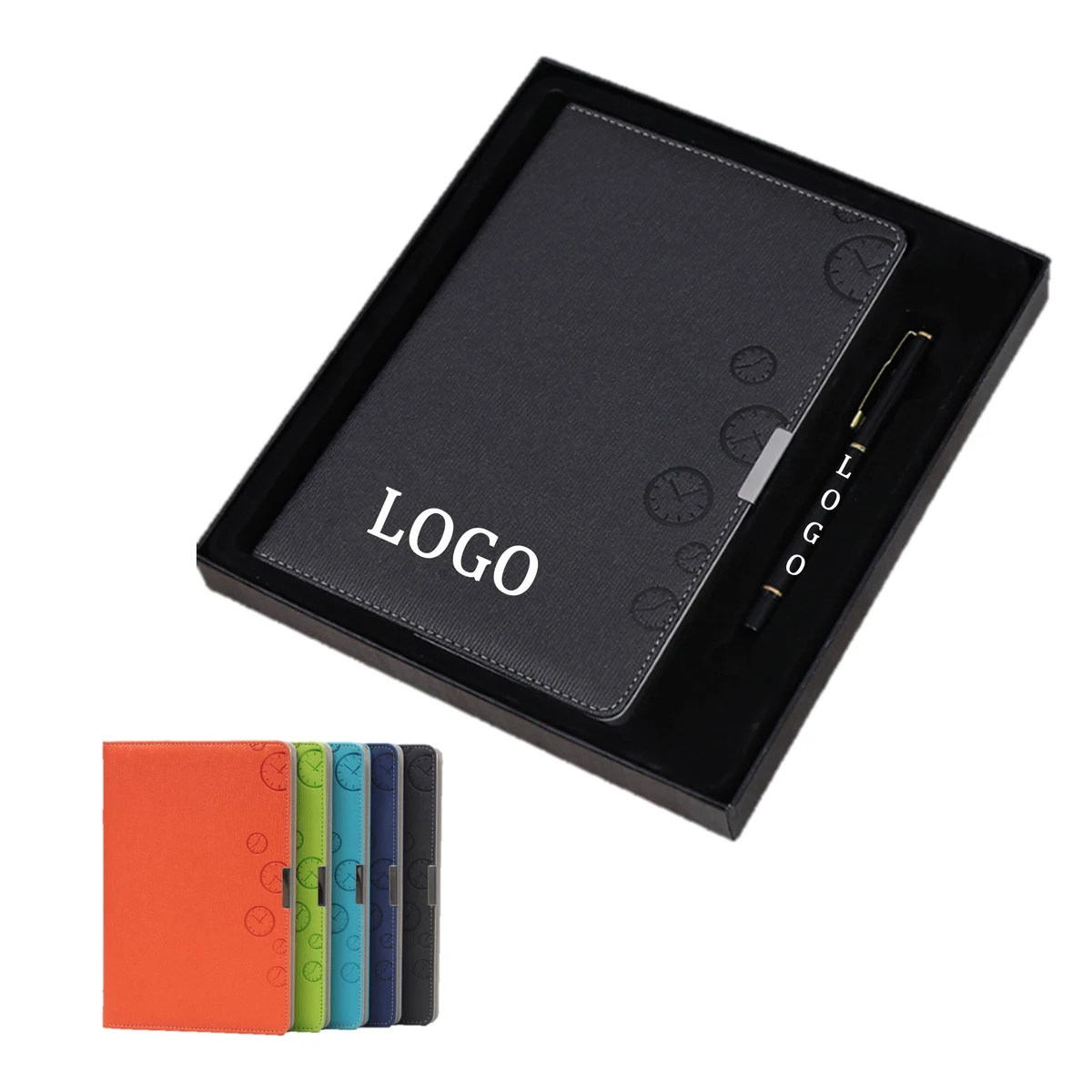 PU Leather Notebook With Pen Business Set 1