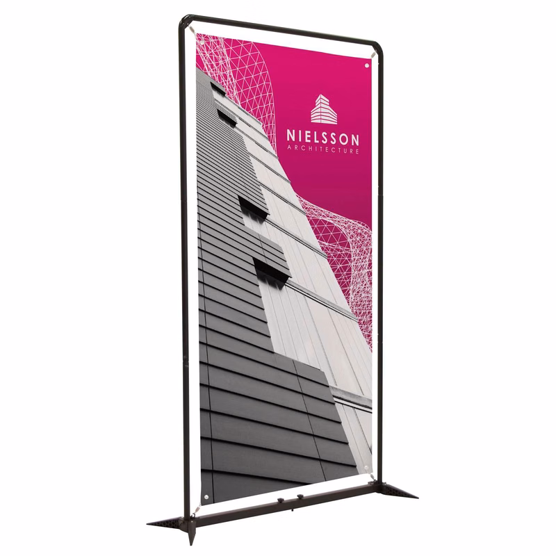 4.5' FrameWorx Banner Display Kit (No-Curl Opaque Fabric)