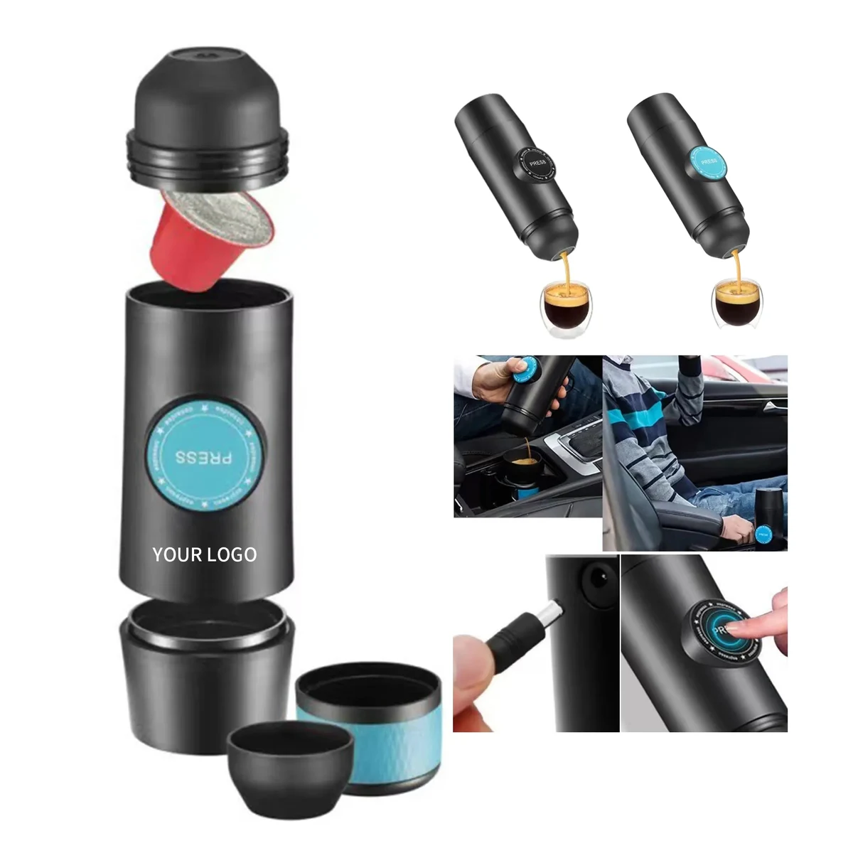 MOQ 50 Italian-Style Portable Espresso Maker 1