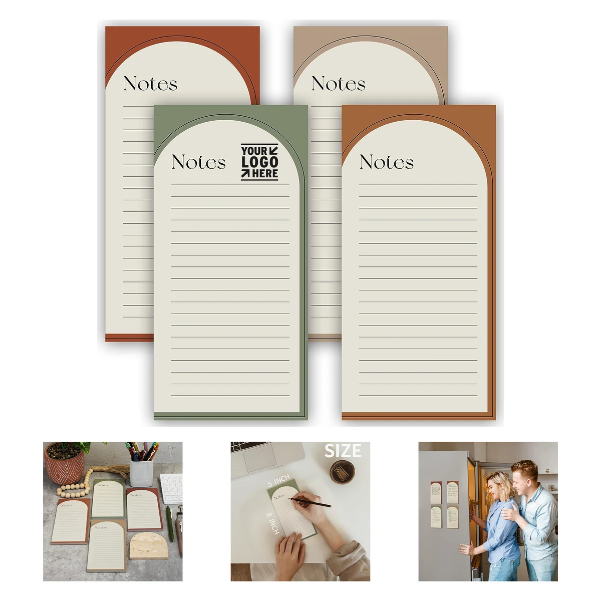 7.4" x 3.7" 50 Sheets Magnetic Notepad 1