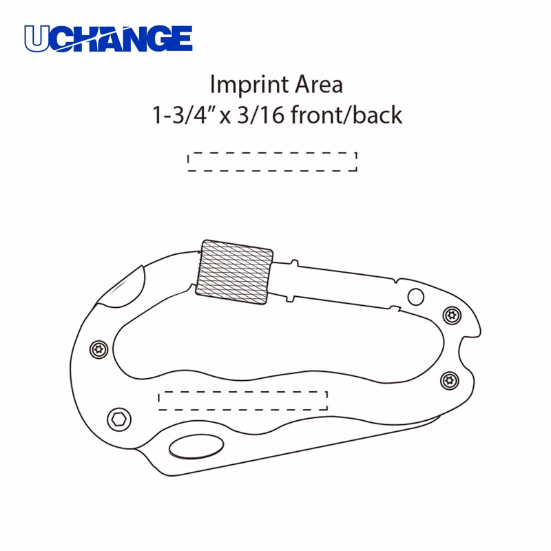 Portable Carabiner Pocket Knife Tool for Outdoors