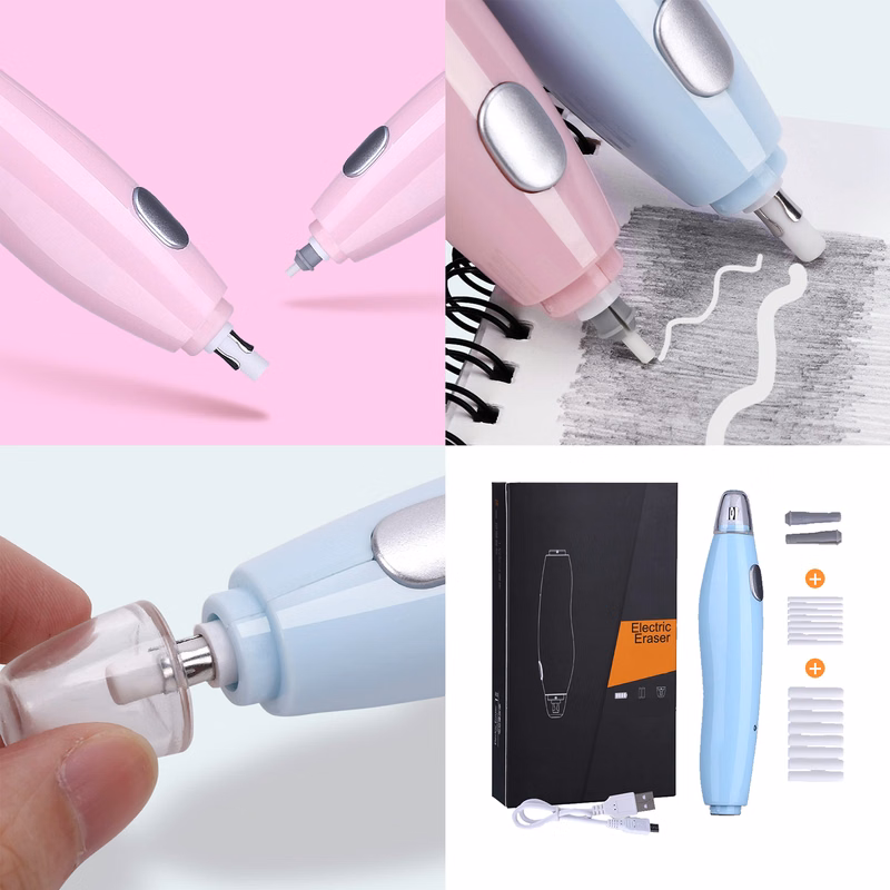 Electric Eraser Kit with 16 Eraser Refills
