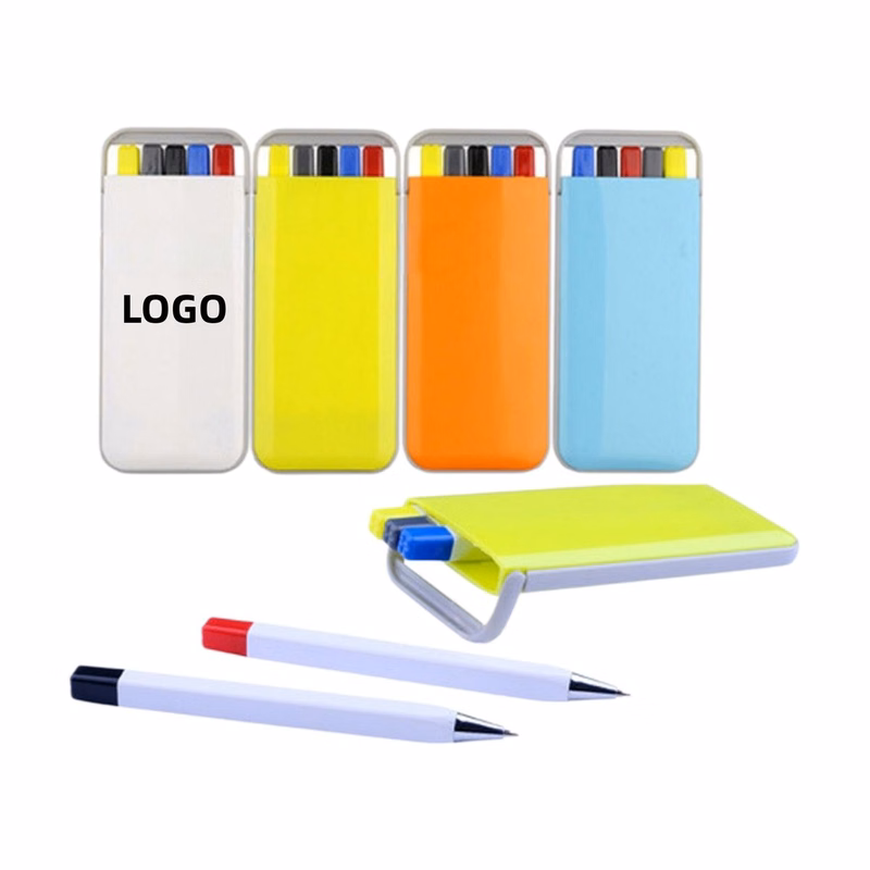 Ballpoint Highlighter Pencil Compact Pen Set