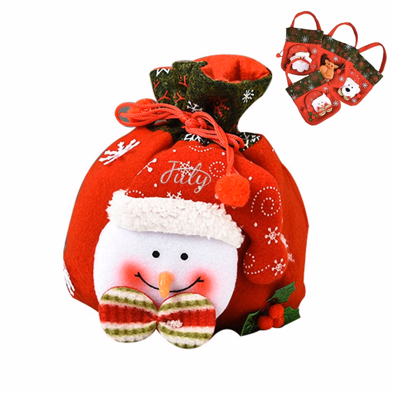 Christmas Drawstring Gift Bags