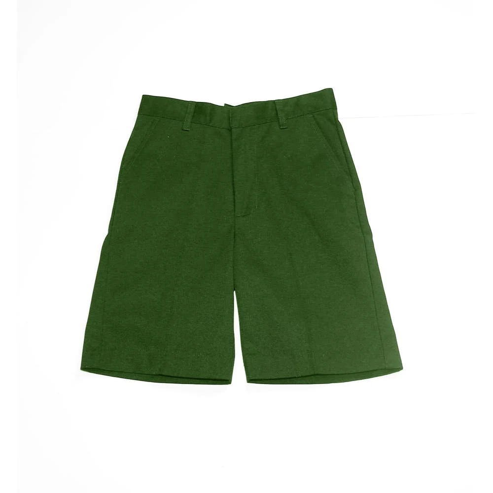Boys' Uniform Shorts - Sizes 4 - 7 Hunter Green Flat Front 1