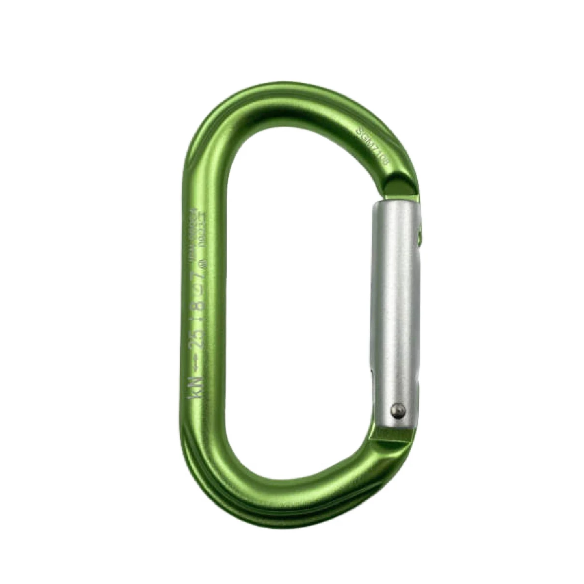 D Ring Shape Straight Gate Aluminum Carabiner 1
