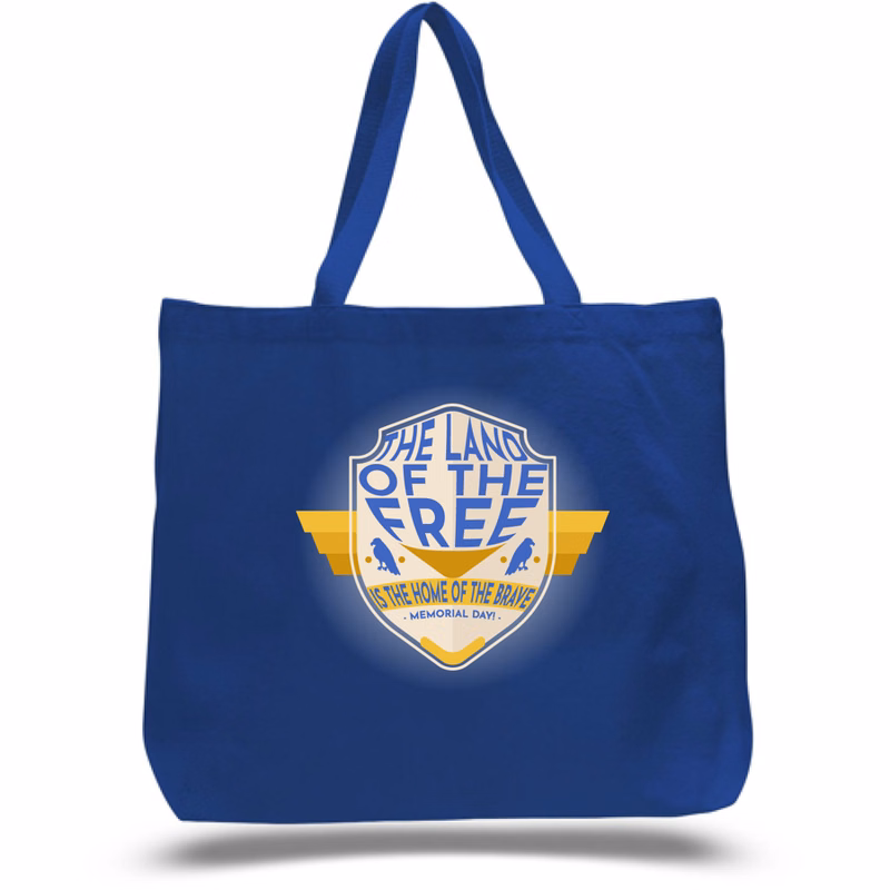 Sublimation 12 oz Poly Canvas Tote Bag -20"W x 15"H x 5"G x