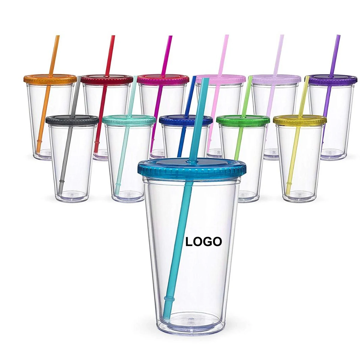 16 Oz. Reusable Acrylic Clear Tumbler 1