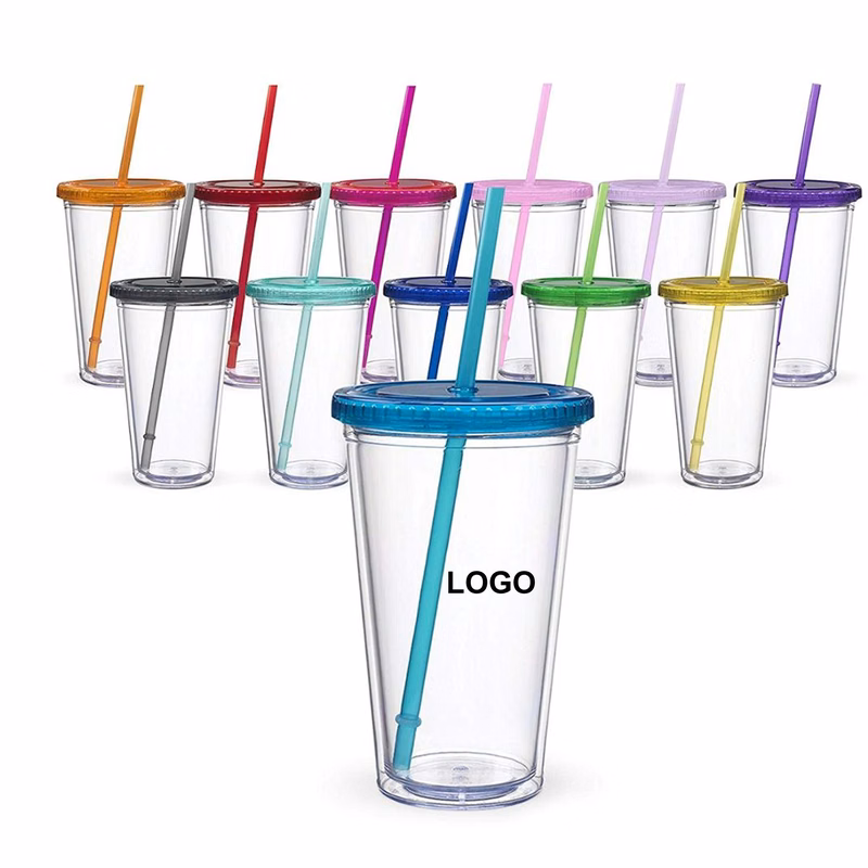 16 Oz. Reusable Acrylic Clear Tumbler