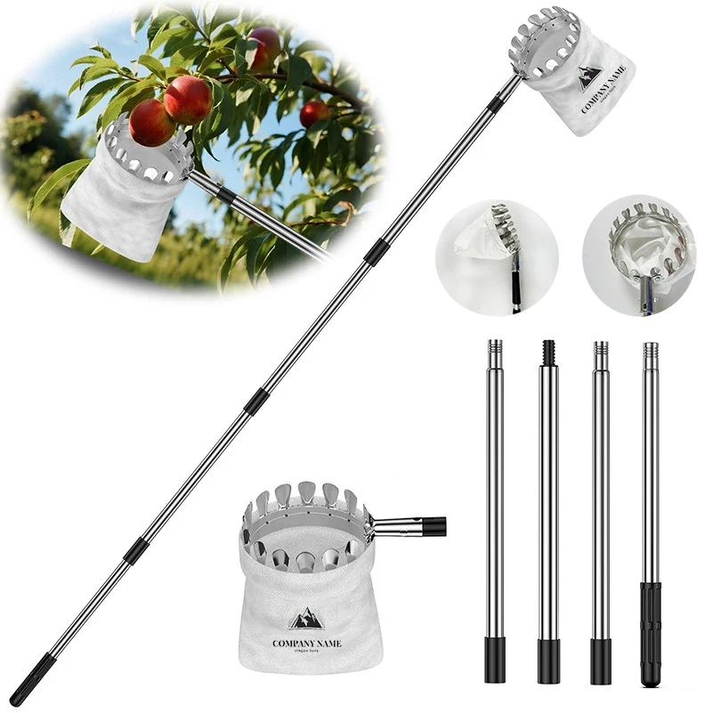 5.3' Fruit Picker Tool with Stainless Steel Pole 1