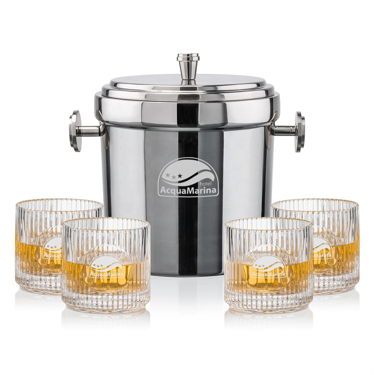 Milano Ice Bucket & Dillard On-the-Rocks Set 1