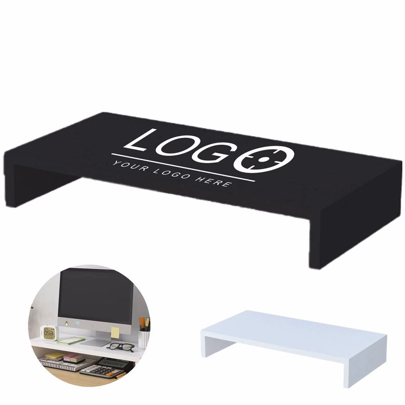 Wooden Monitor Desk Organizer Stand