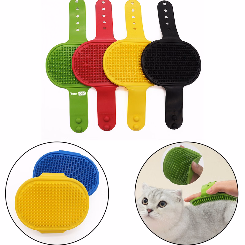 Glove-Style Silicone Pet Massage Bath Brush
