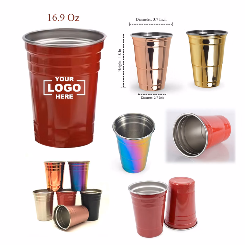 Beer Pong Cups Stainless Steel