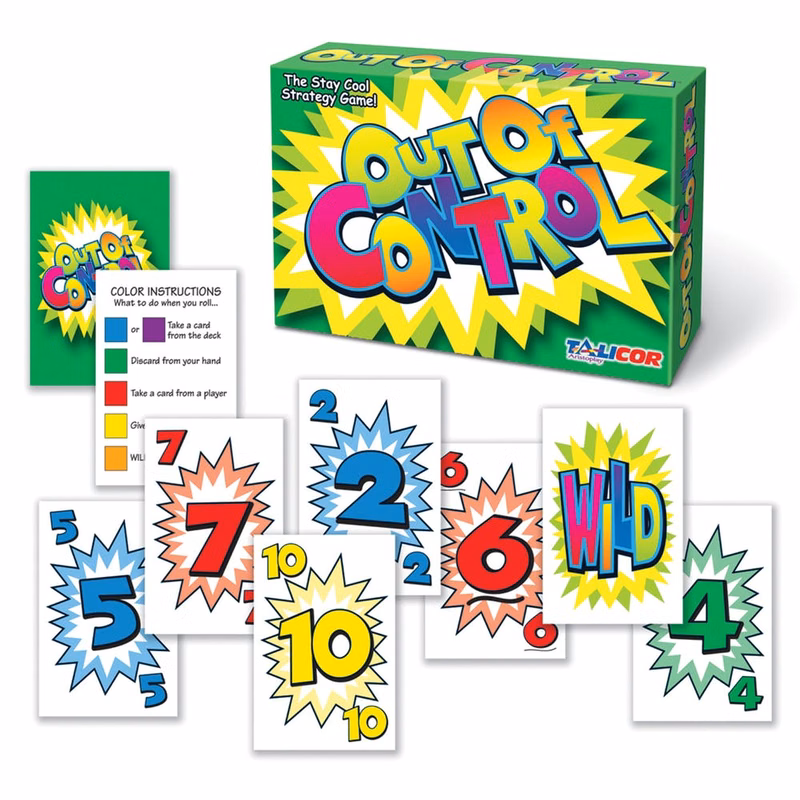 Out of Control Card Games - Ages 8+ 24 Games