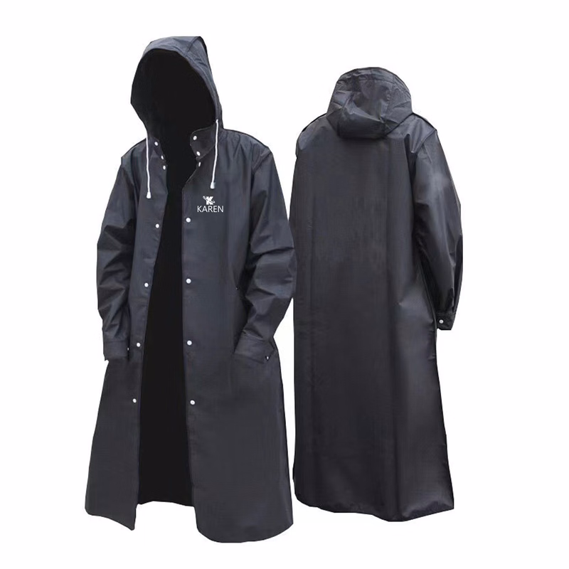Durable Fashion-Forward Waterproof Hooded Raincoat
